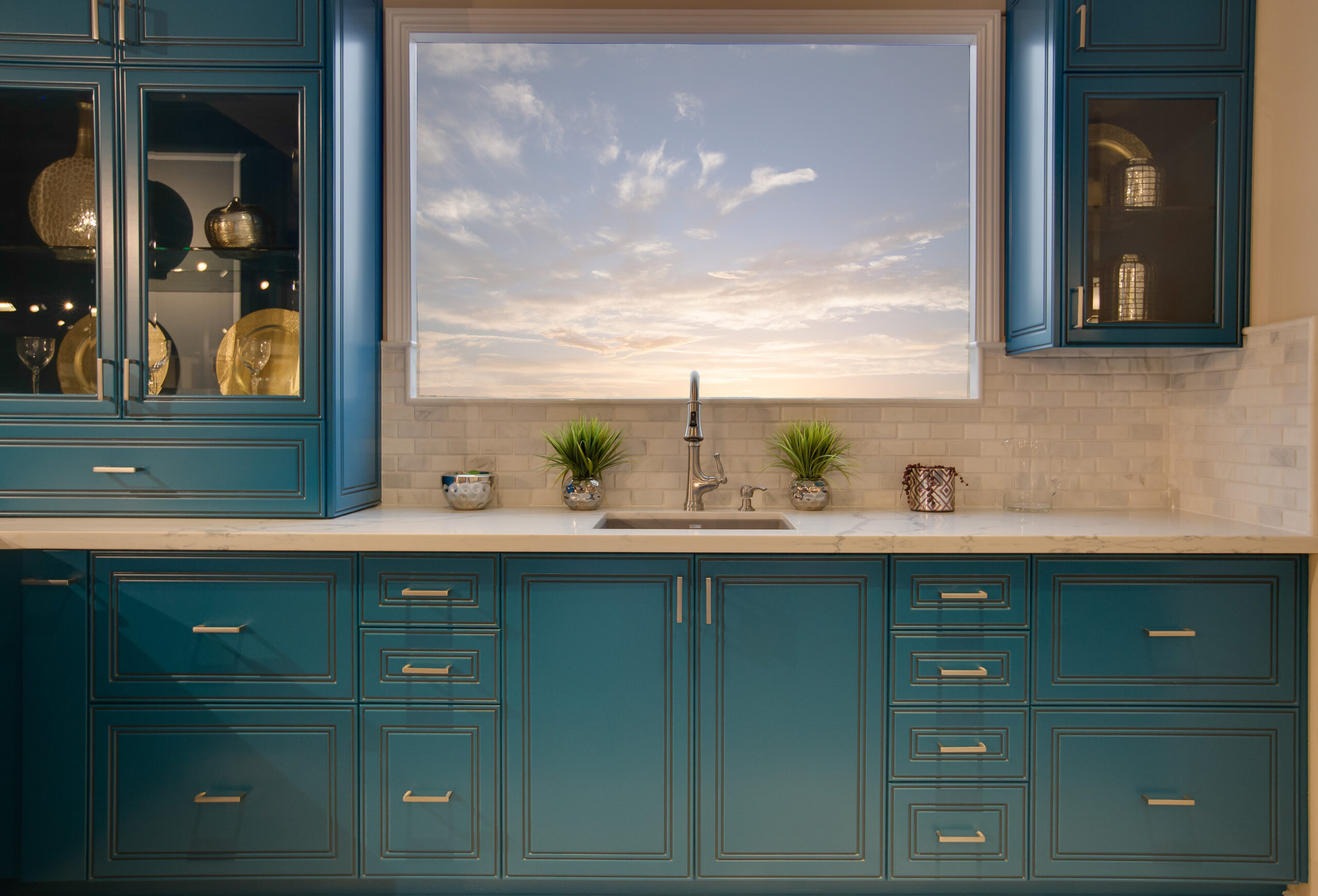 Kitchen Reface – Turquoise Modern